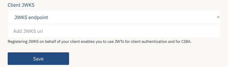 Client JWKS Endpoint
